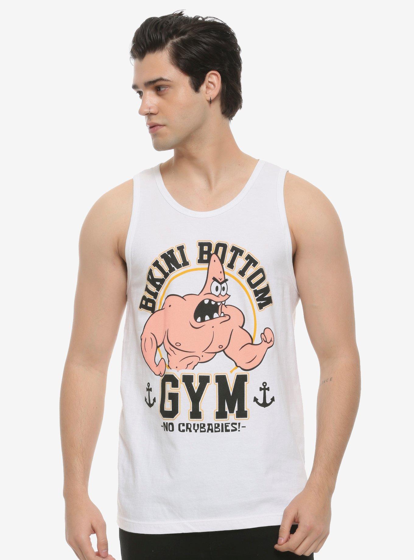 SpongeBob SquarePants Bikini Bottom Gym Tank Top, WHITE, hi-res