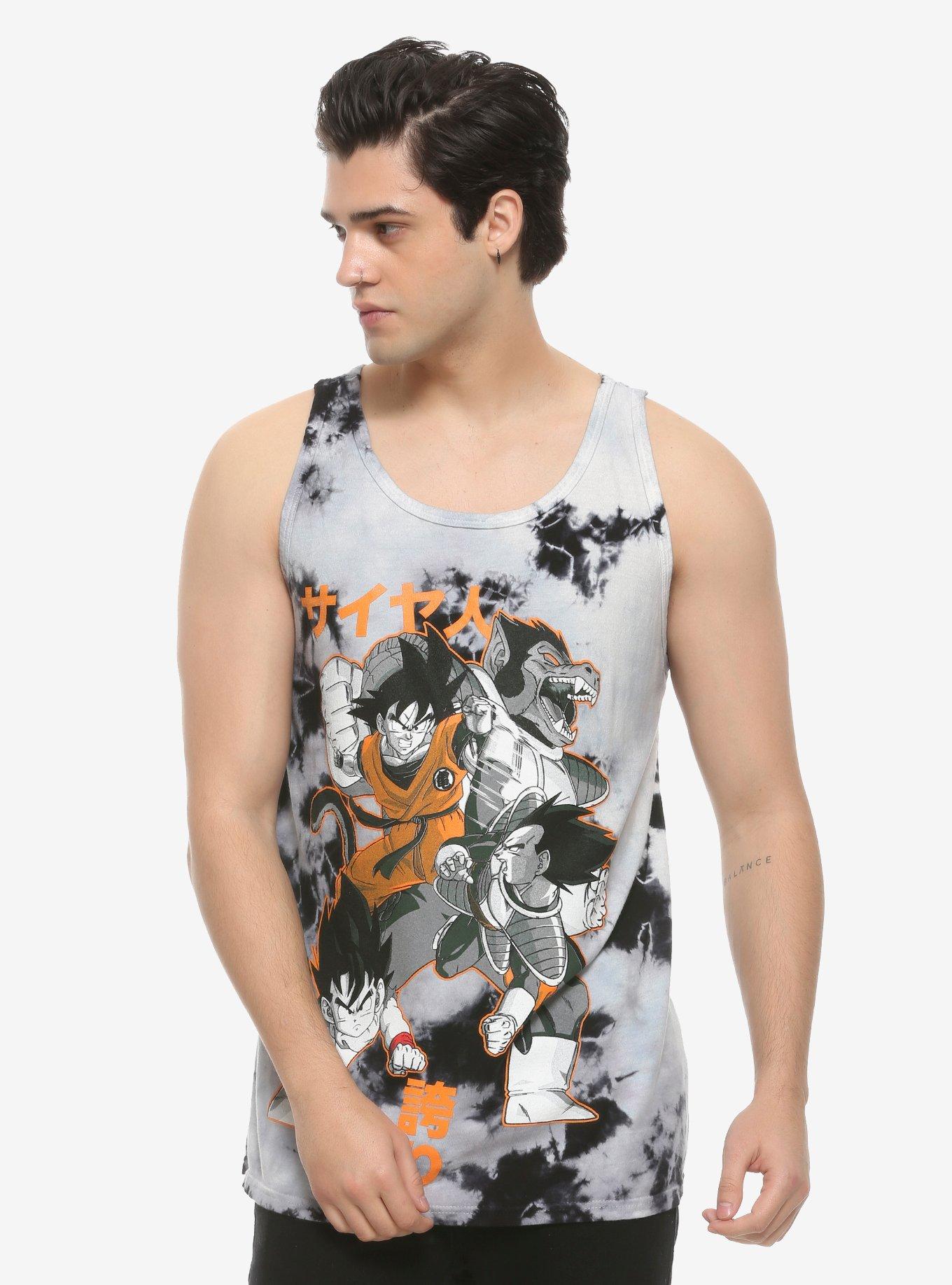 Dragon Ball Z Fight Acid Wash Tank Top, MULTI, hi-res