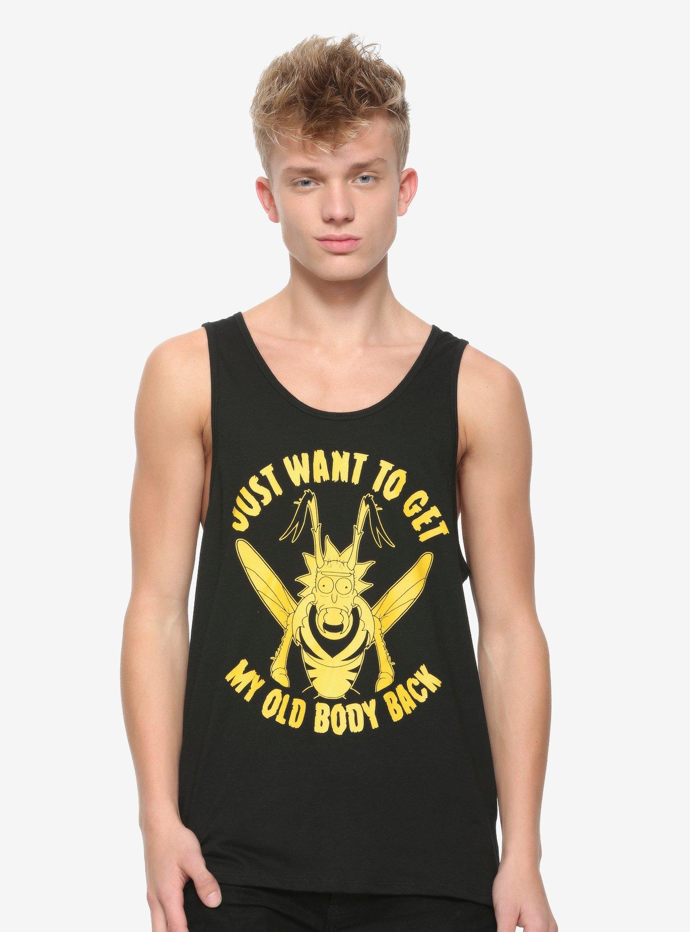 Rick And Morty Wasp Rick Tank Top, BLACK, hi-res