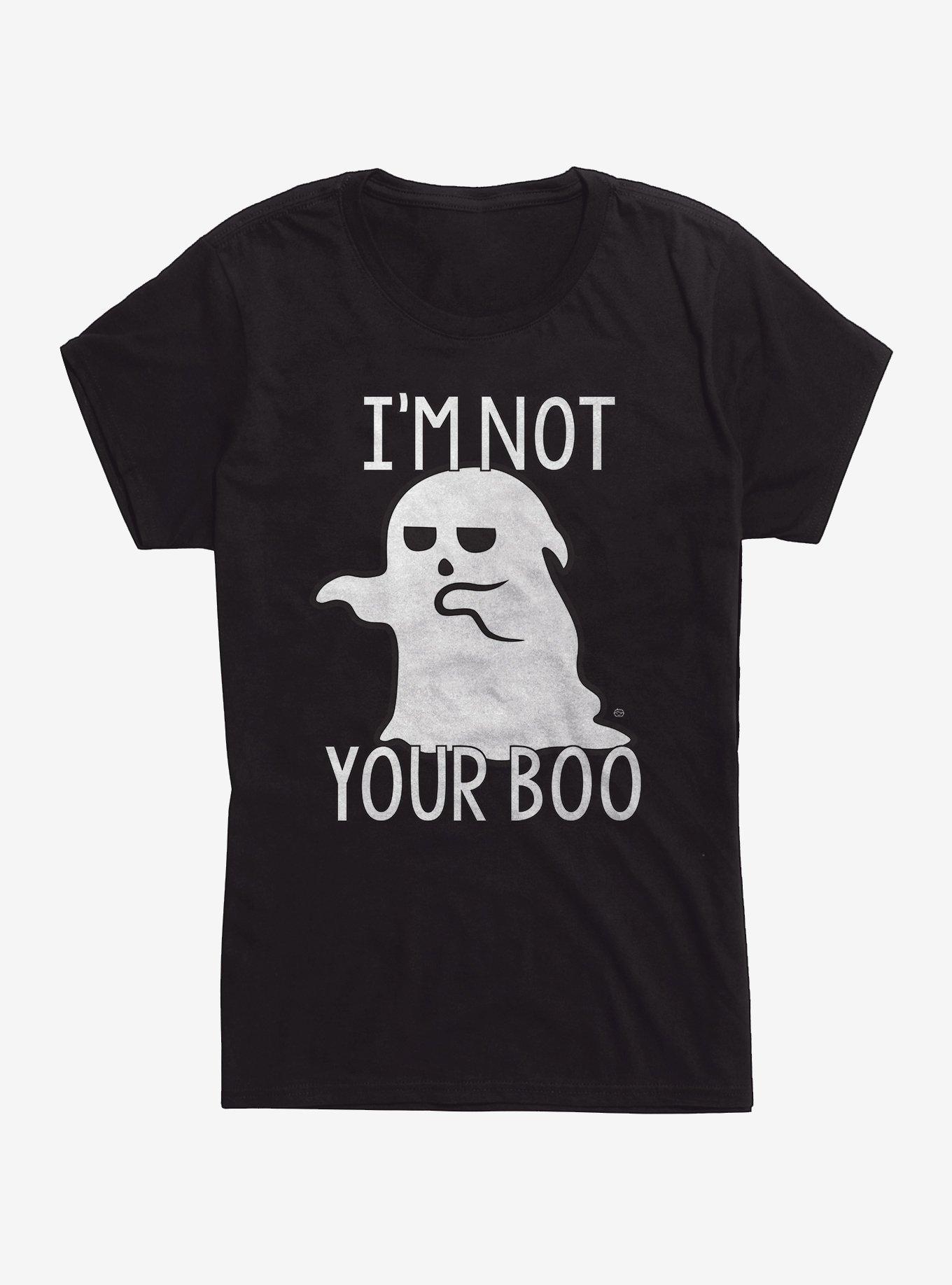 Not Your Boo Ghost Girls T-Shirt, BLACK, hi-res