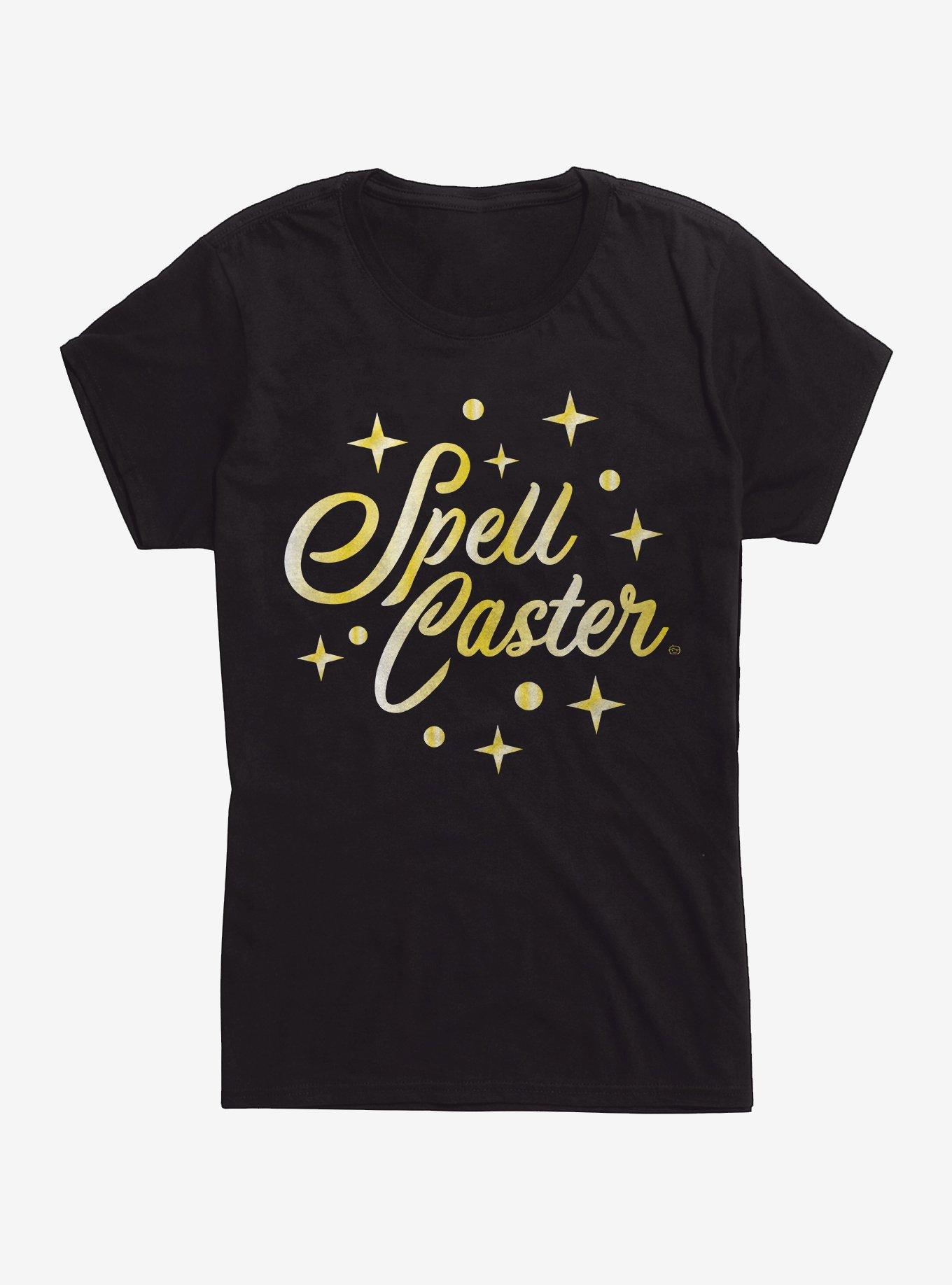 Spell Caster Star Girls T-Shirt, BLACK, hi-res
