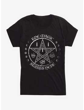 The Magic Starts Here Pentagram Girls T-Shirt, , hi-res