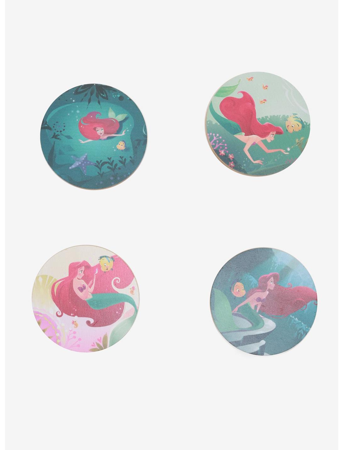 Disney The Little Mermaid Bamboo Coaster Set - BoxLunch Exclusive, , hi-res