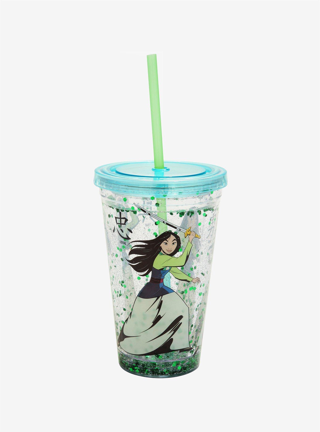 Disney Mulan Attributes Glitter Tumbler, , hi-res