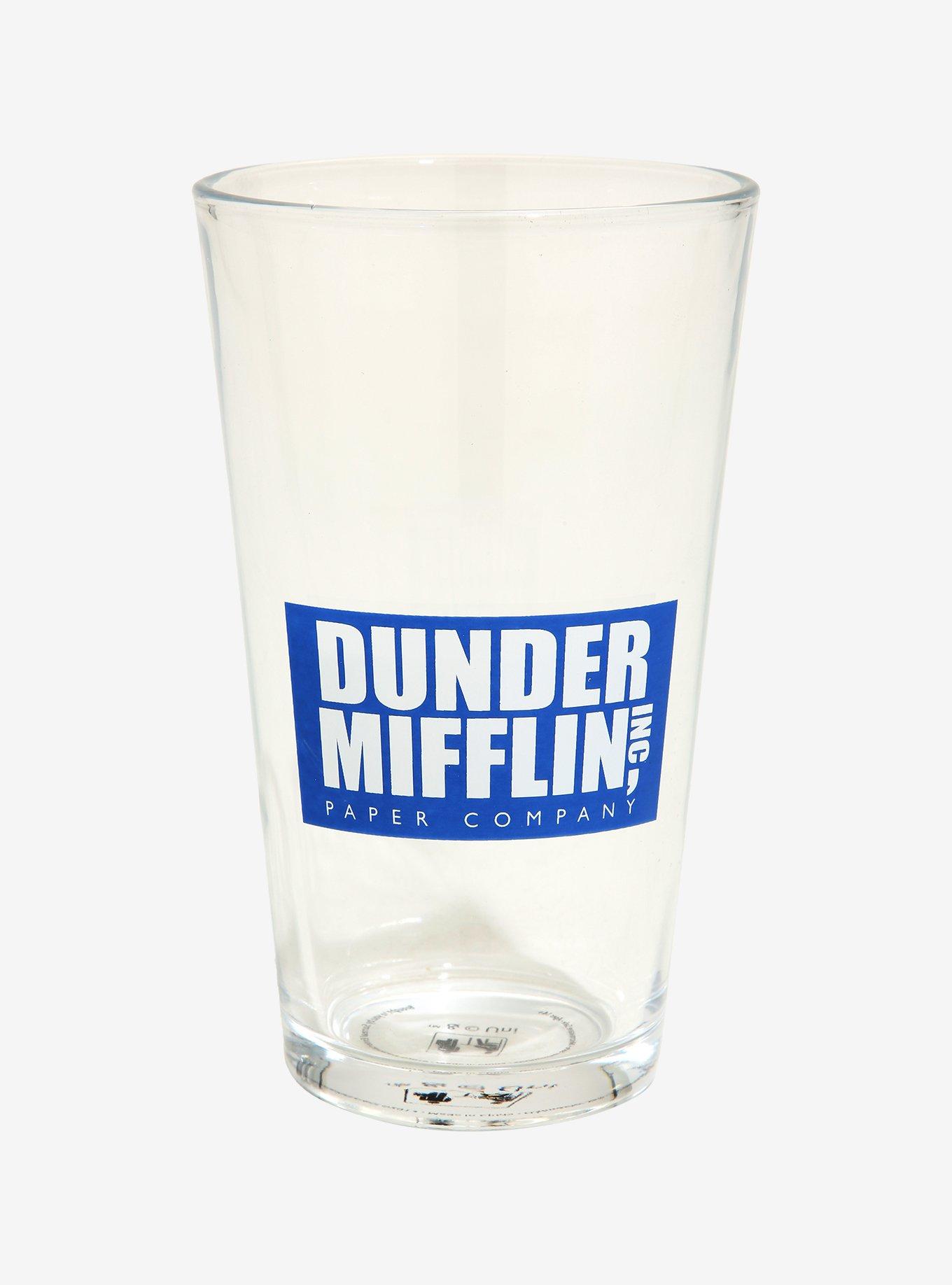 The Office Dunder Mifflin Logo Pint Glass - BoxLunch Exclusive, , hi-res