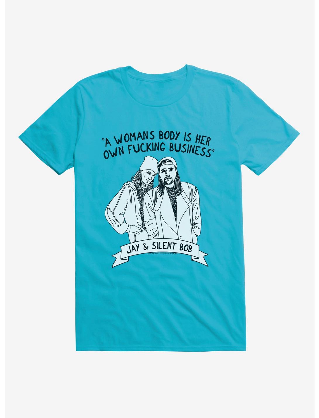 Jay and Silent Bob Reboot A Woman's Body Is Her Own Fucking Business T-Shirt, , hi-res