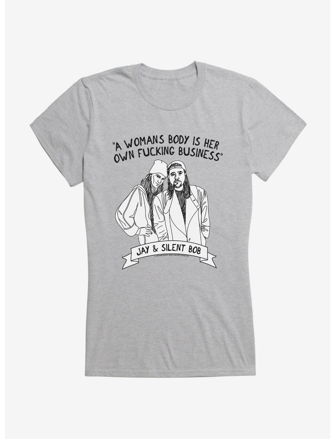 Jay and Silent Bob Reboot A Woman's Body Is Her Own Fucking Business Girls T-Shirt, , hi-res