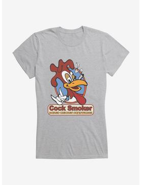 Jay and Silent Bob Reboot Cock Smoker Baked Chicken Sandwiches Girls T-Shirt, HEATHER, hi-res