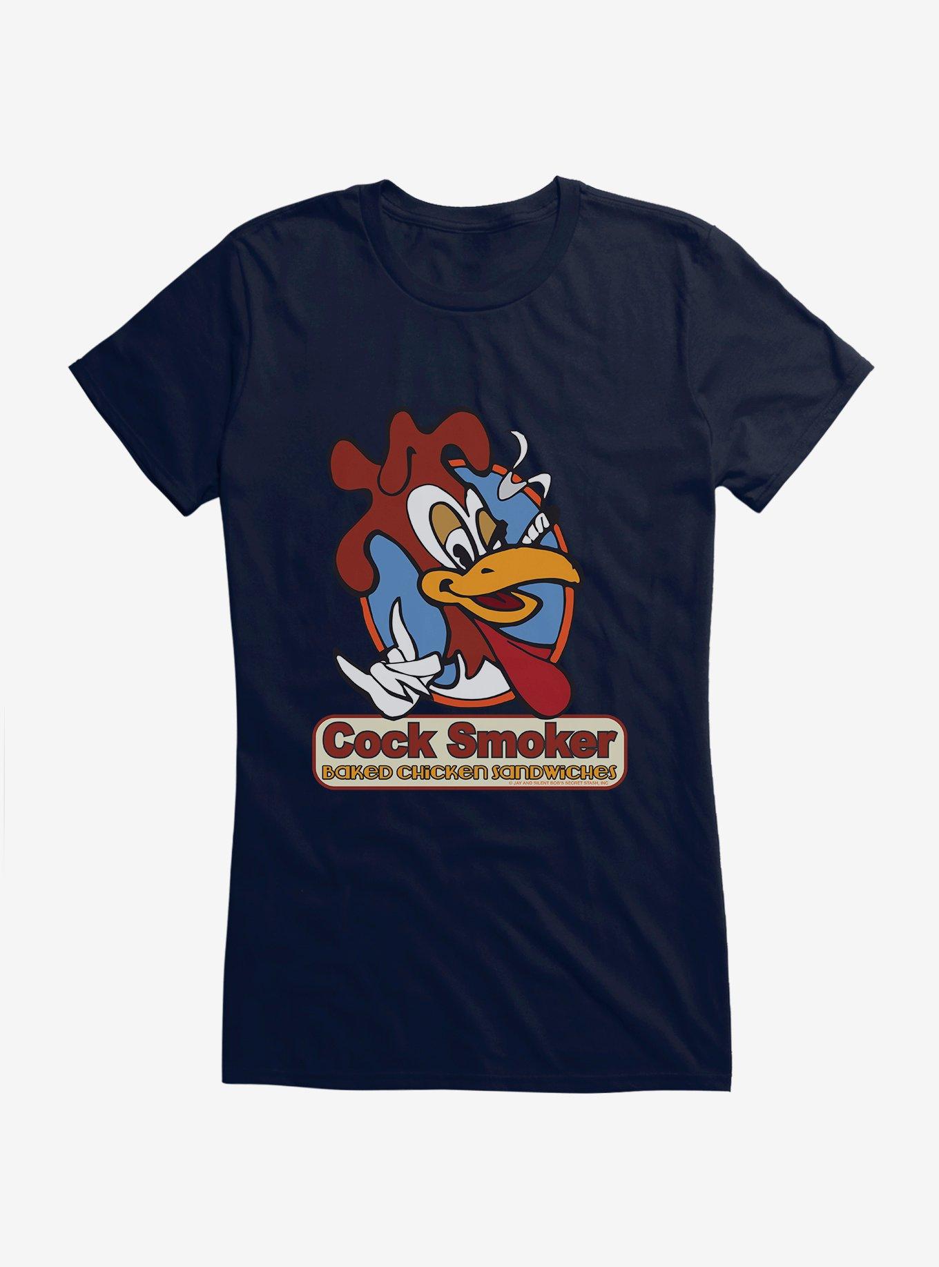 Jay and Silent Bob Reboot Cock Smoker Baked Chicken Sandwiches Girls T-Shirt, , hi-res
