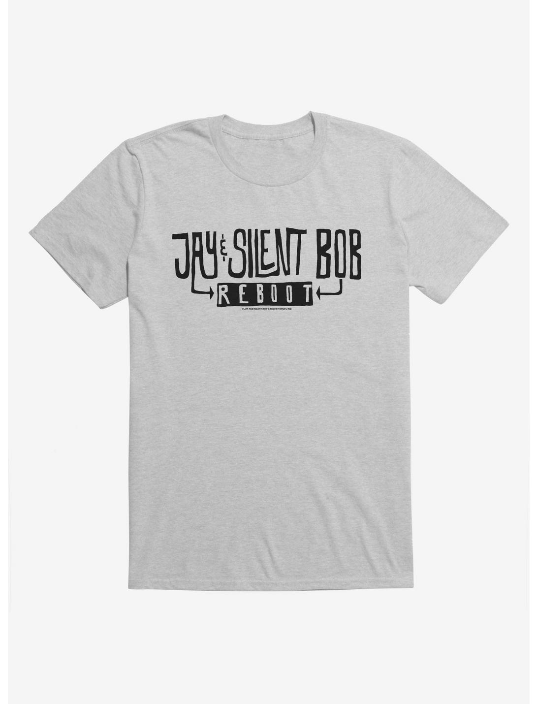 Jay and Silent Bob Reboot Reboot Movie Logo T-Shirt, HEATHER GREY, hi-res