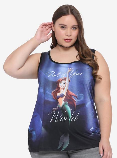 Disney The Little Mermaid Ariel And Ursula Sublimation Girls Tank Top Plus Size Hot Topic 