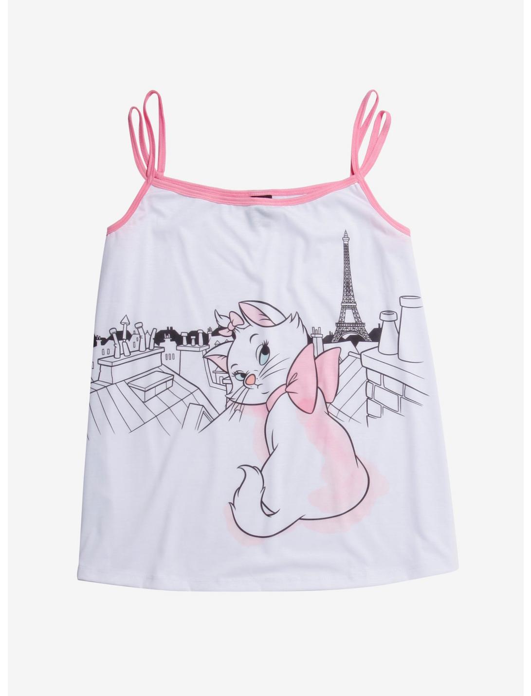 Disney The Aristocats Marie Eiffel Tower Girls Strappy Tank Top Plus Size, MULTI, hi-res