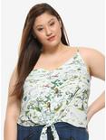 Disney Winnie The Pooh Hundred Acre Wood Tie-Front Girls Tank Top Plus Size, MULTI, hi-res