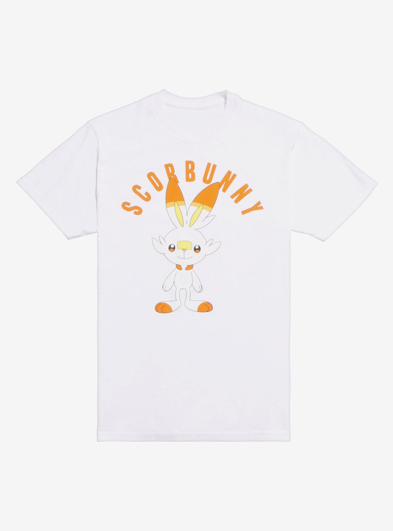 Pokemon Sword And Shield Scorbunny T-Shirt, WHITE, hi-res