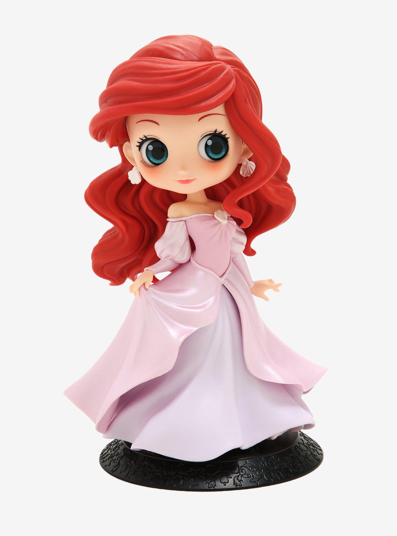 Banpresto Disney The Little Mermaid Q Posket Ariel (Pink Princess Dress) Figure, , hi-res