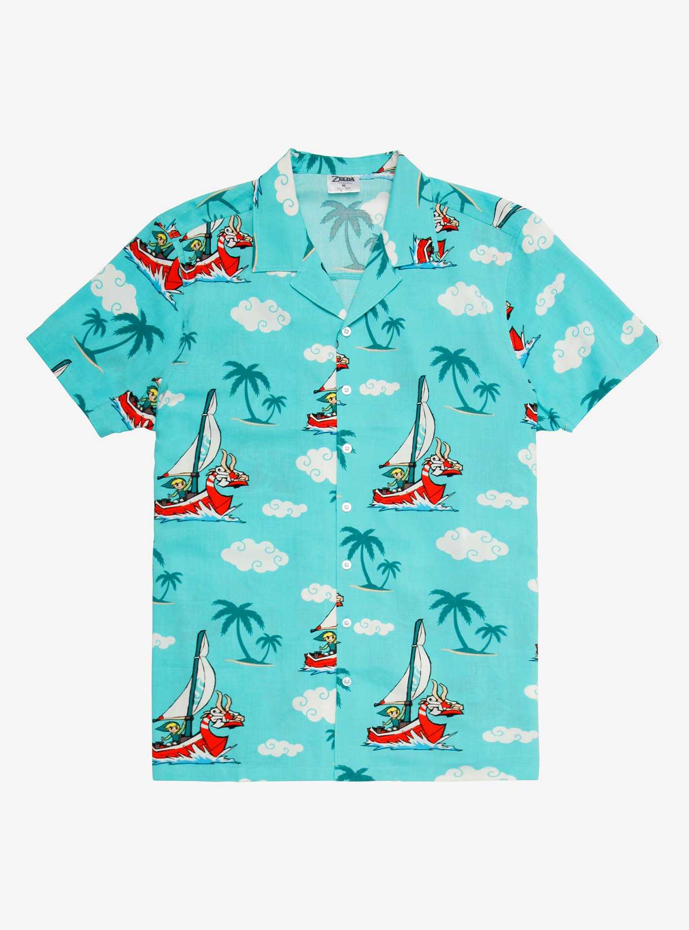 Nintendo The Legend of Zelda: The Wind Waker Woven Button-Up - BoxLunch Exclusive, , hi-res
