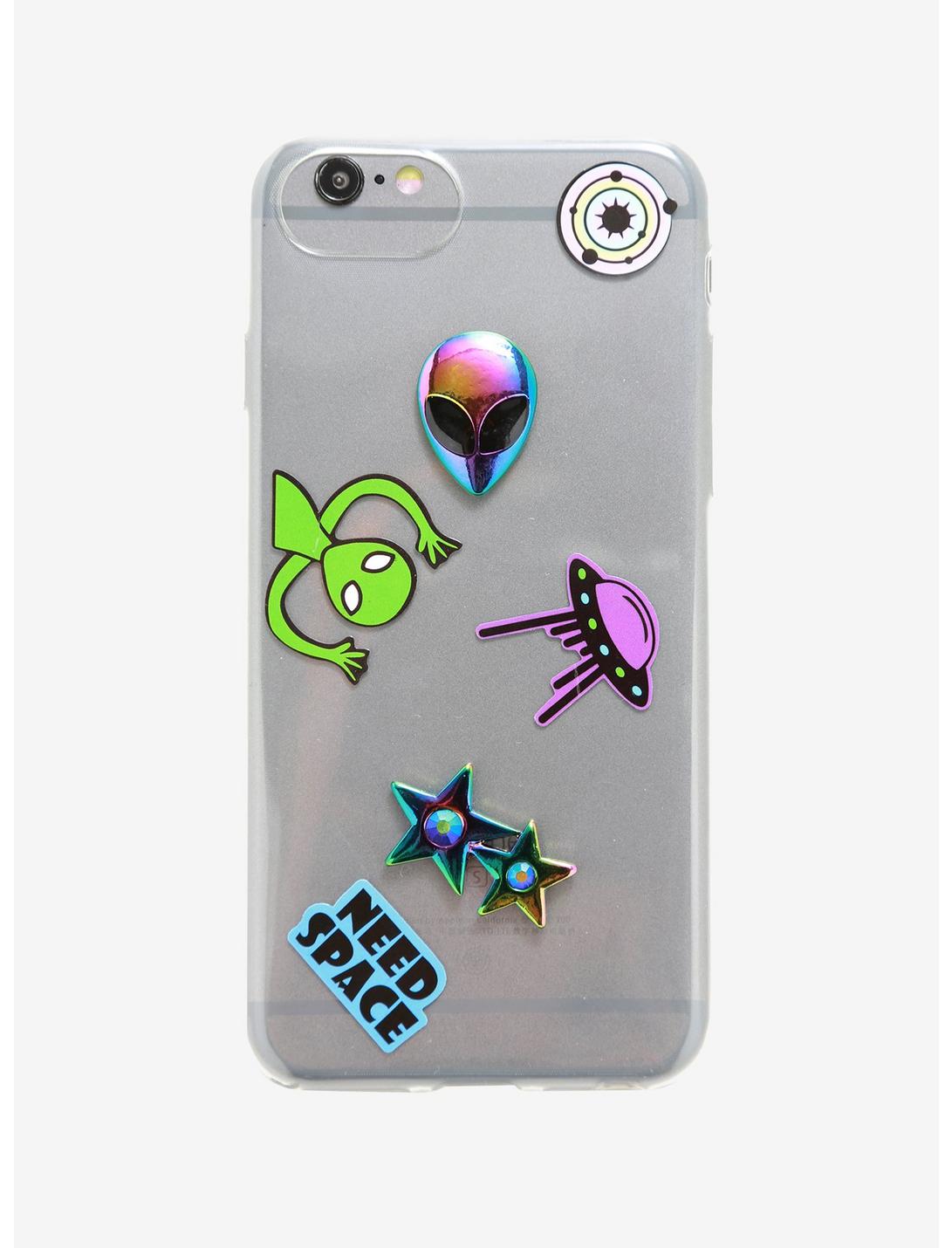 Alien Sticker & Charm Customizable iPhone 6/7/8 Case, , hi-res
