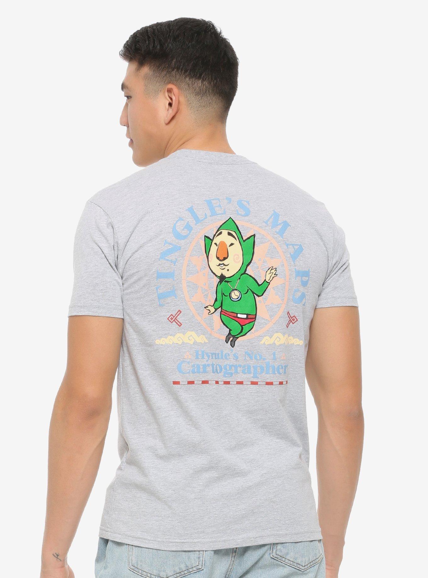 Nintendo The Legend of Zelda Tingle's Maps T-Shirt, GREY, hi-res
