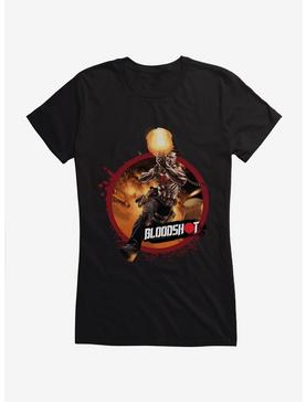 Bloodshot Gunfire Girls T-Shirt, BLACK, hi-res
