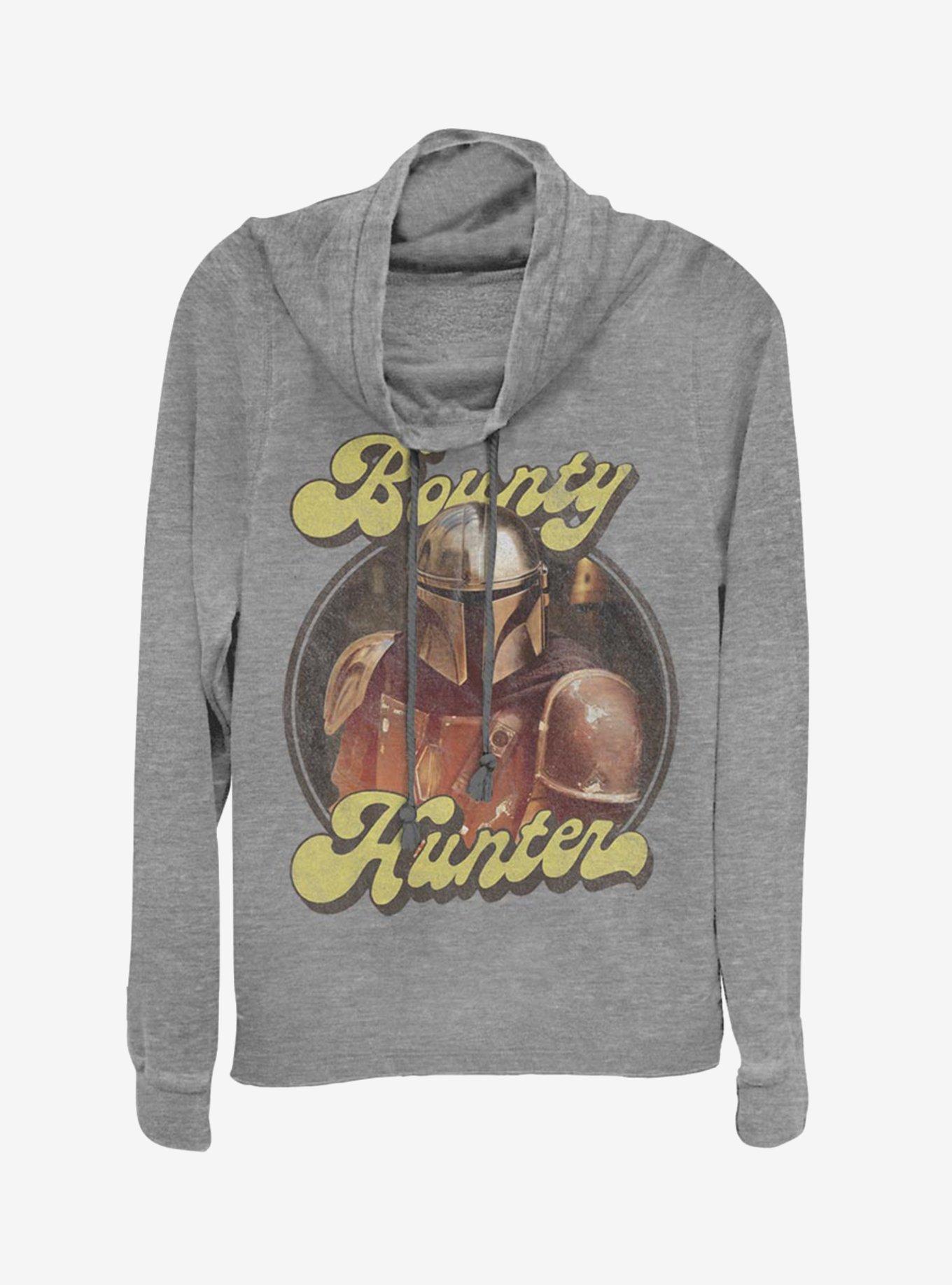 Star Wars The Mandalorian Bounty Retro Cowlneck Long-Sleeve Womens Top, , hi-res