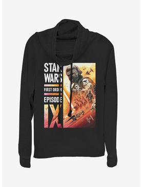 Star Wars Episode IX The Rise Of Skywalker First Order Collage Cowlneck Long-Sleeve Womens Top, , hi-res