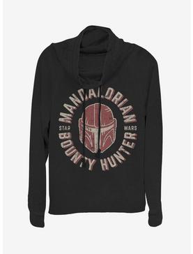 Plus Size Star Wars The Mandalorian Lone Wolf Cowlneck Long-Sleeve Womens Top, , hi-res