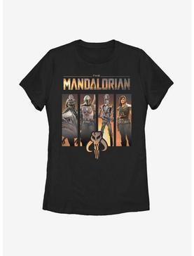 Star Wars The Mandalorian Character Panels Womens T-Shirt, , hi-res
