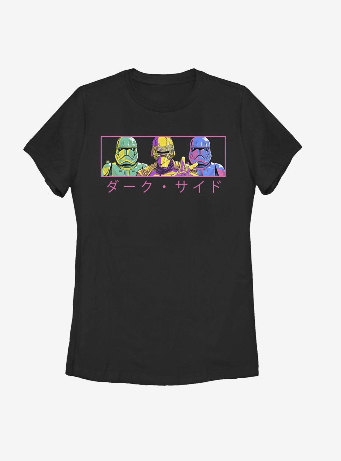Star Wars Episode IX: The Rise Of Skywalker Line Up Japanese Text Womens T-Shirt, BLACK, hi-res