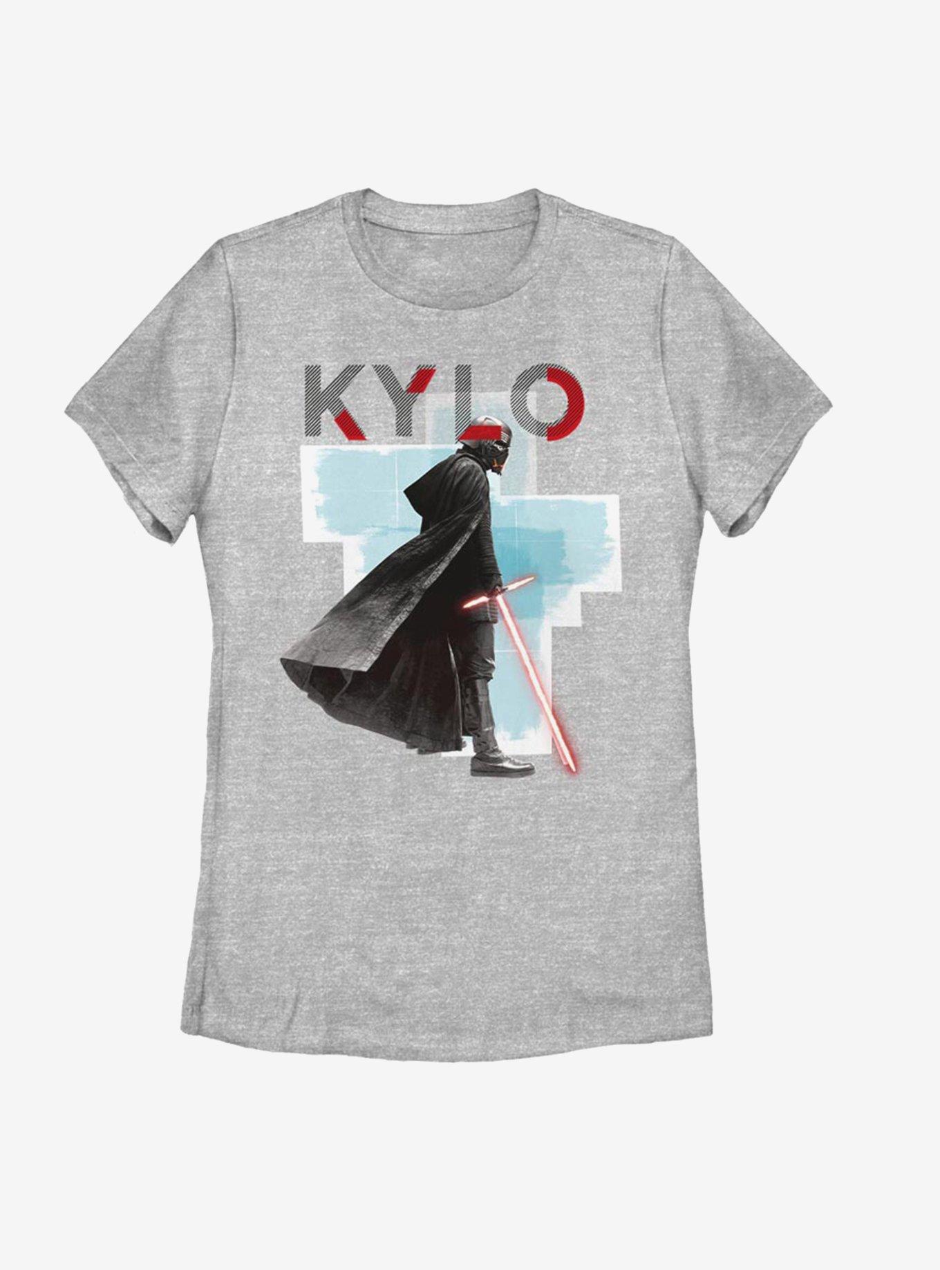 Star Wars Episode IX The Rise Of Skywalker Kylo Red Mask Womens T-Shirt, ATH HTR, hi-res