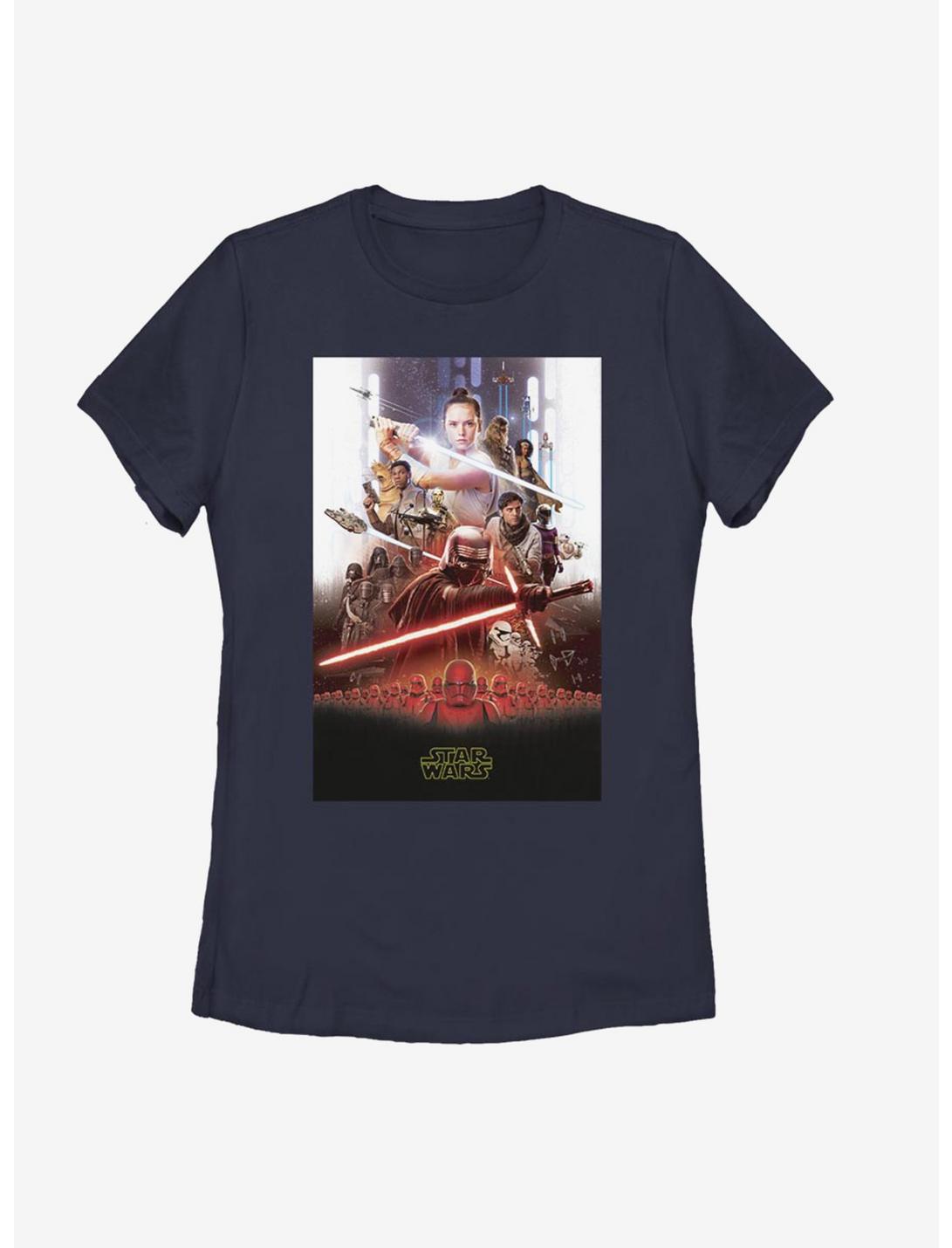 Star Wars Episode IX The Rise Of Skywalker Last Poster Womens T-Shirt, NAVY, hi-res