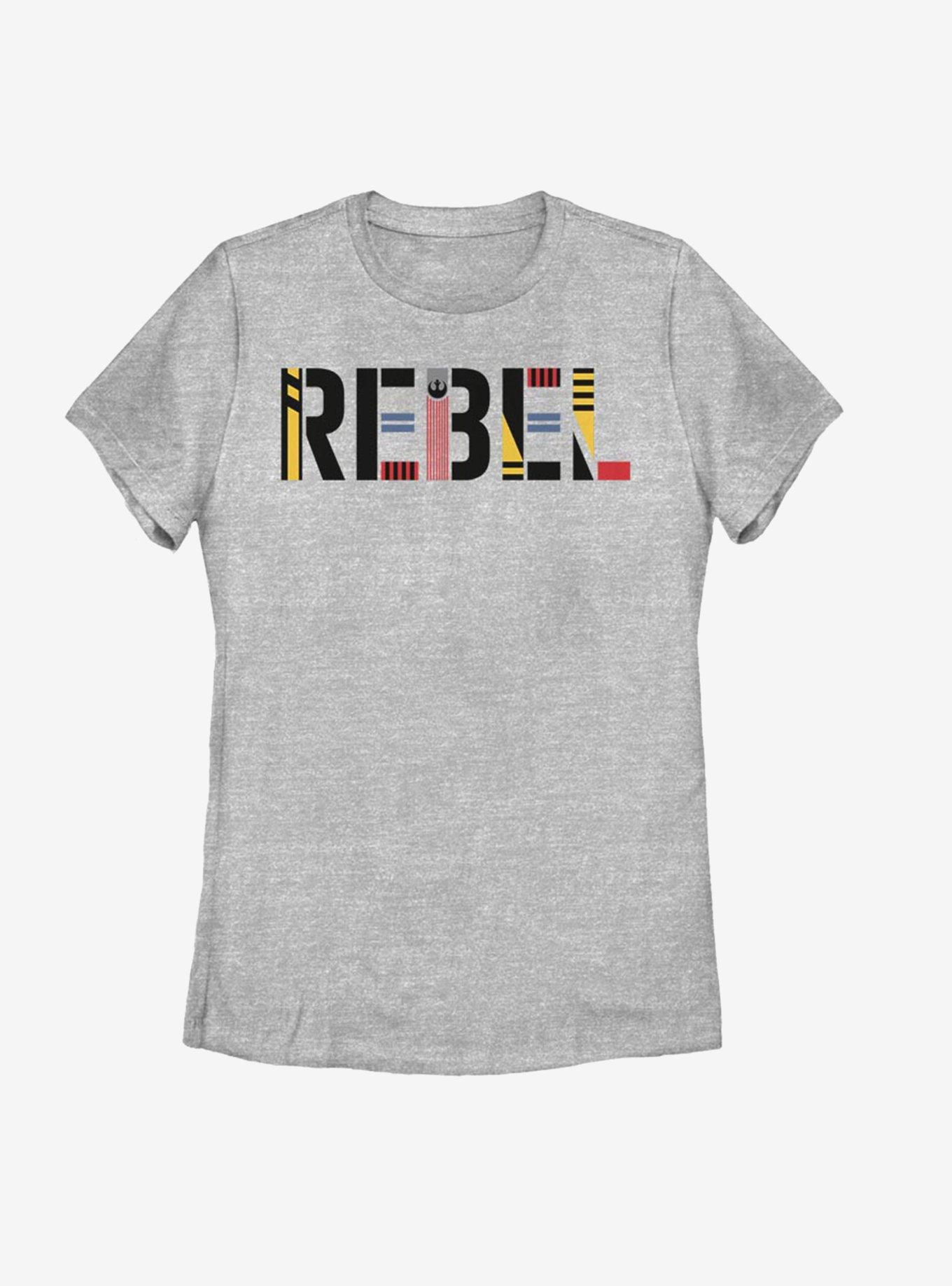 Star Wars Episode IX The Rise Of Skywalker Rebel Simple Womens T-Shirt, ATH HTR, hi-res