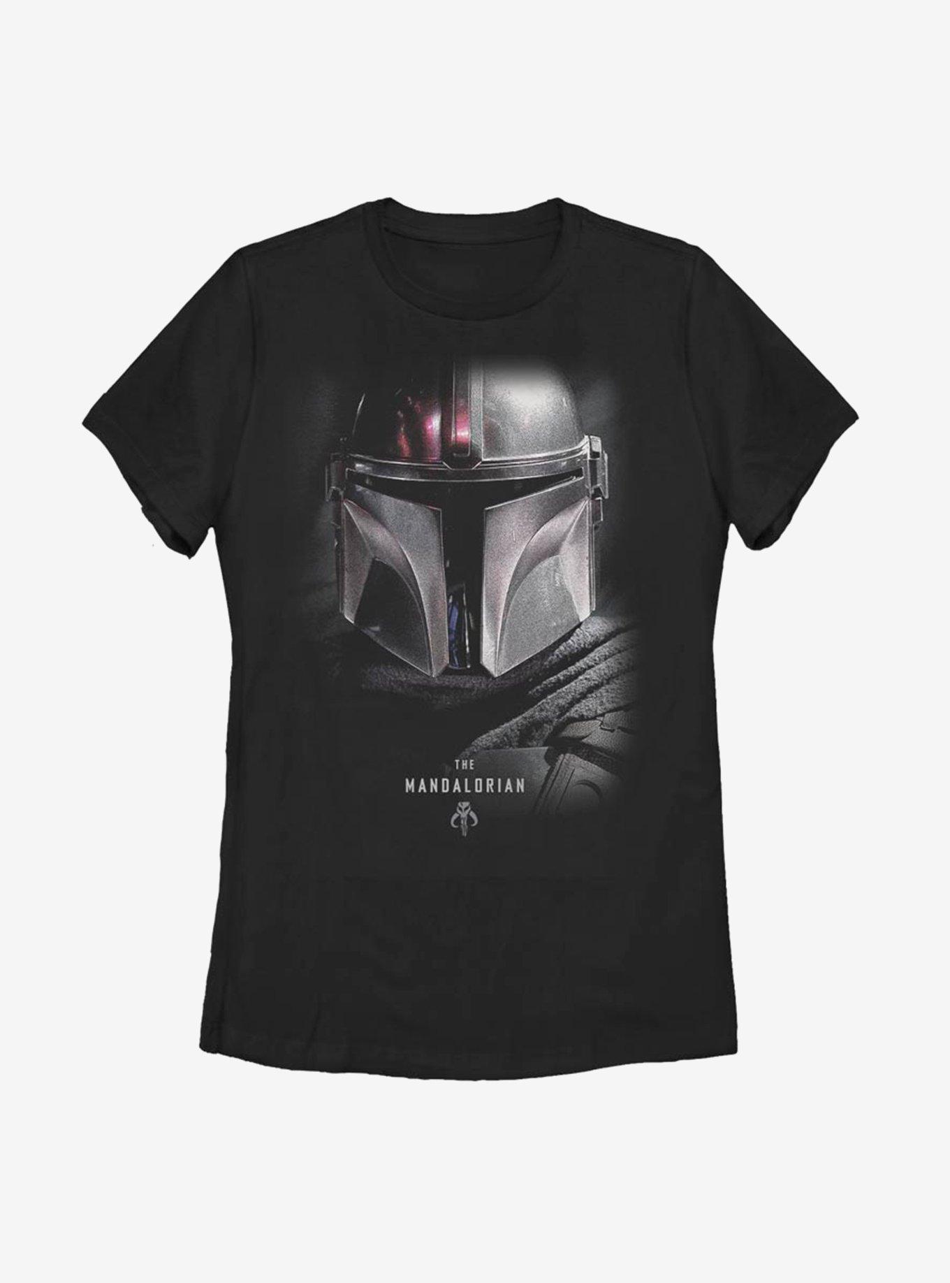 Star Wars The Mandalorian Hero Shot Womens T-Shirt, BLACK, hi-res