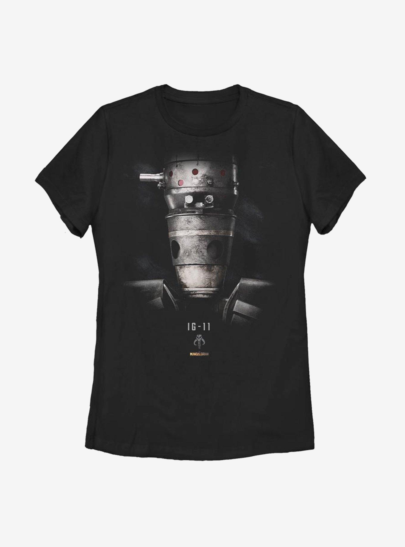 Star Wars The Mandalorian IG Portrait Womens T-Shirt, BLACK, hi-res