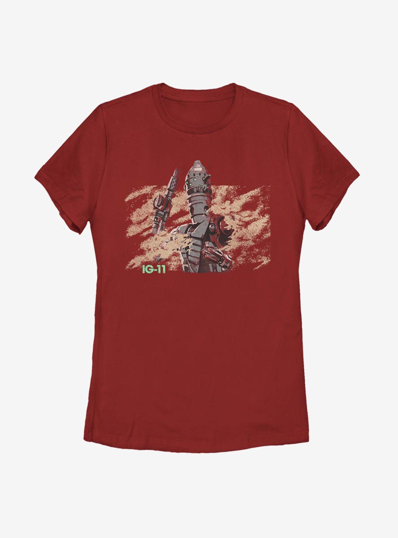 Star Wars The Mandalorian IG-11 Droid Womens T-Shirt, RED, hi-res