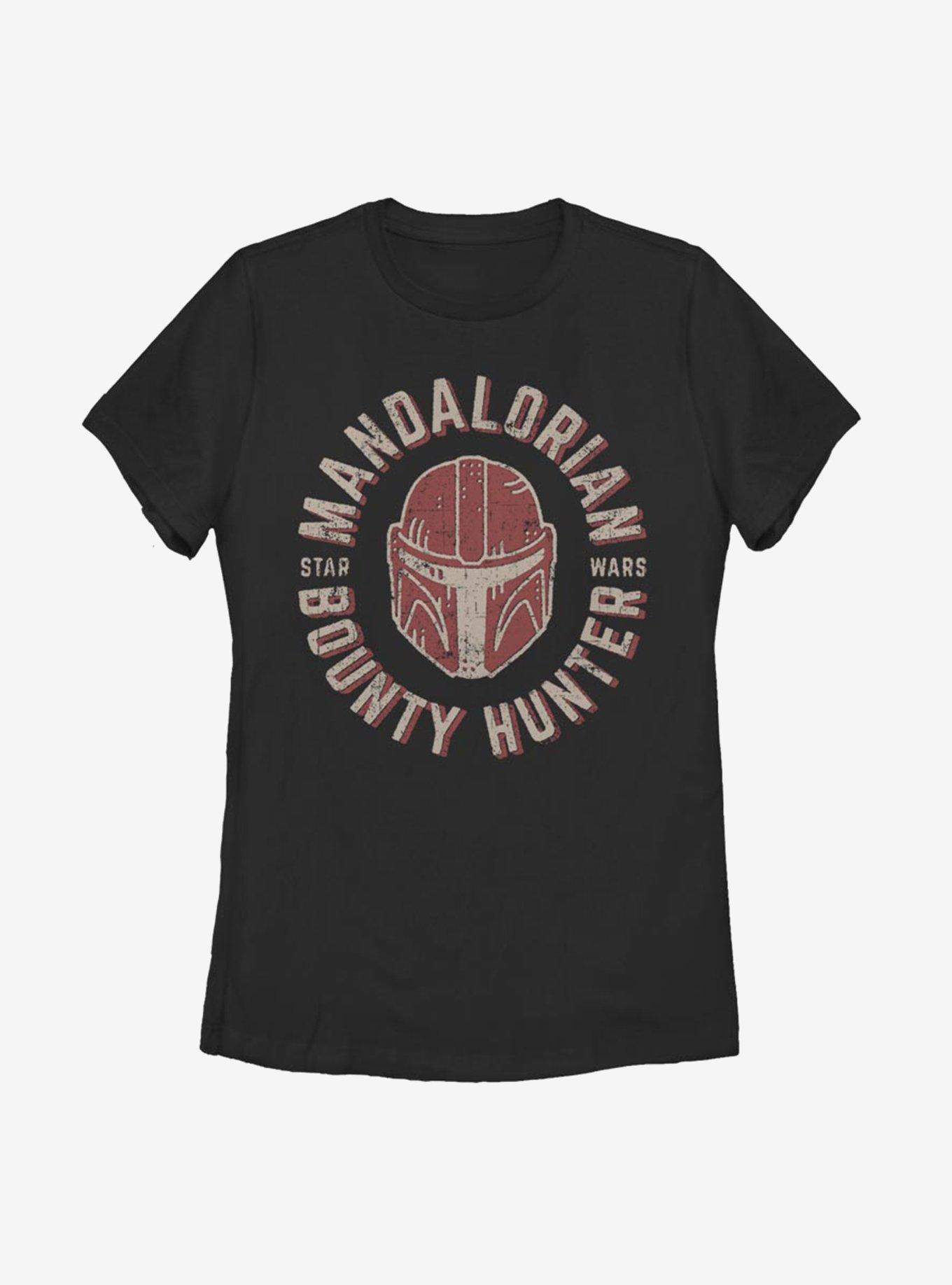 Star Wars The Mandalorian Lone Wolf Womens T-Shirt, BLACK, hi-res