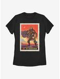 Star Wars The Mandalorian Retro Poster Womens T-Shirt, BLACK, hi-res
