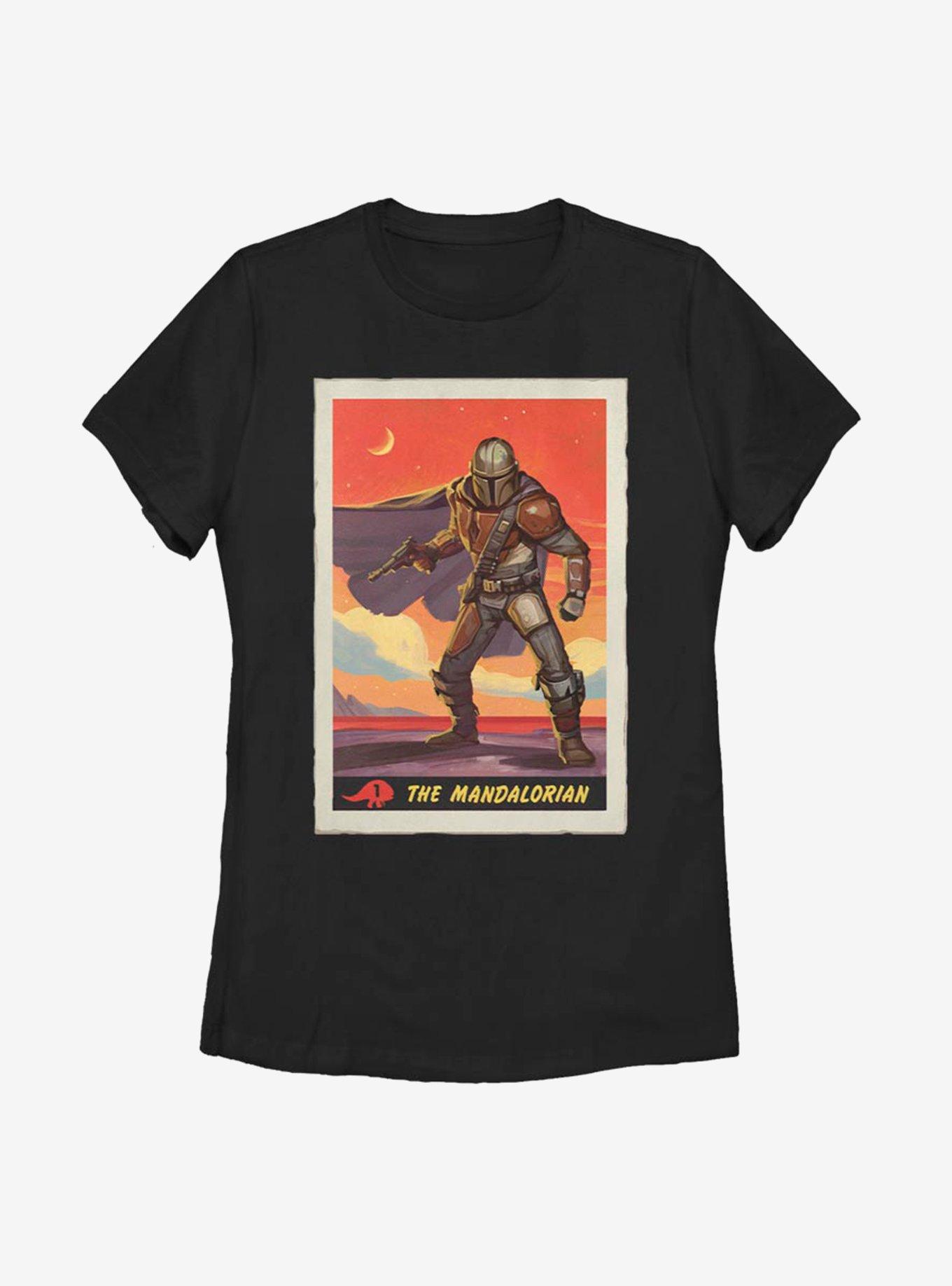 Star Wars The Mandalorian Retro Poster Womens T-Shirt, , hi-res