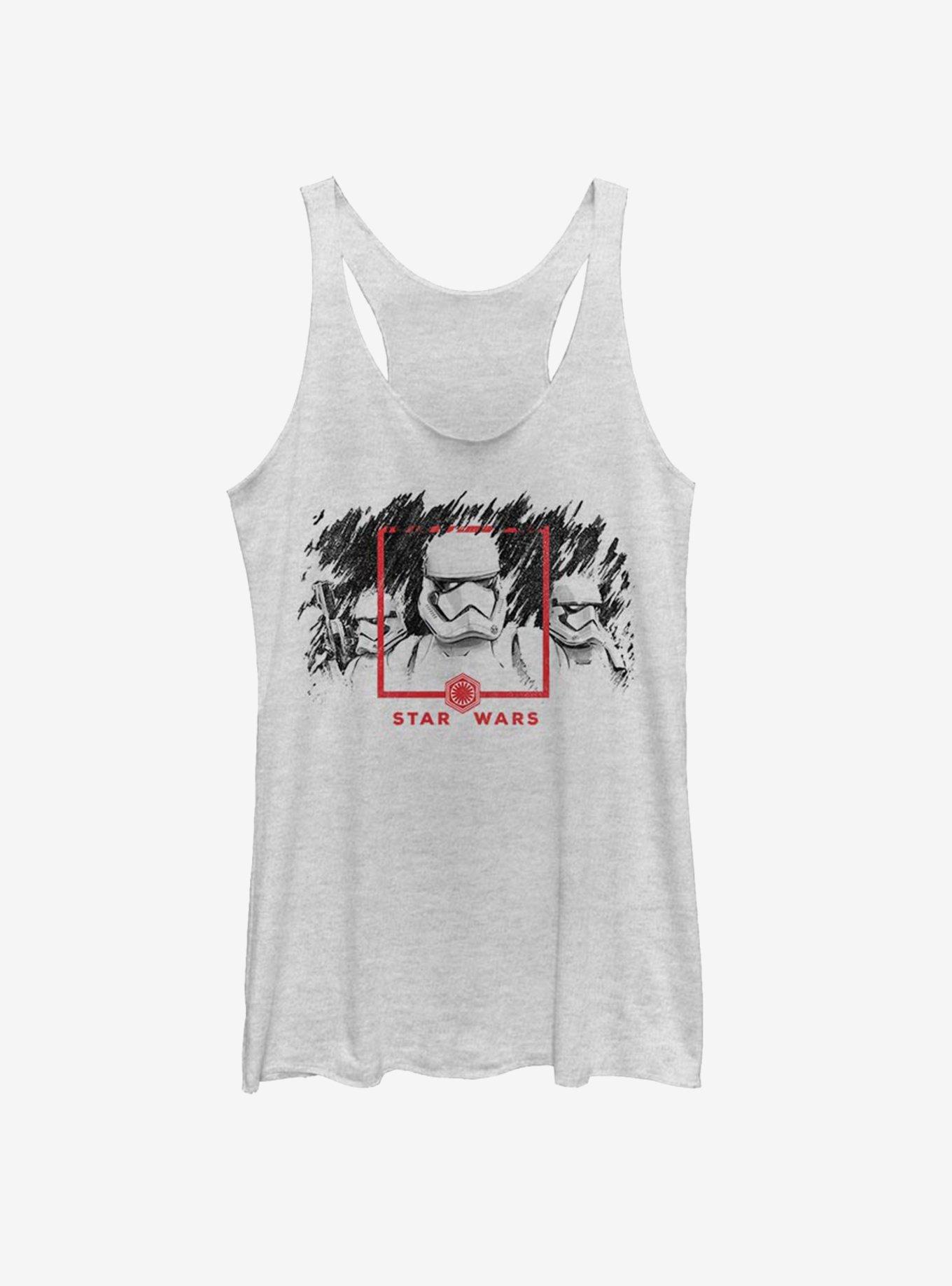 Star Wars Episode IX The Rise Of Skywalker Dawn Patrol Womens Tank Top, WHITE HTR, hi-res