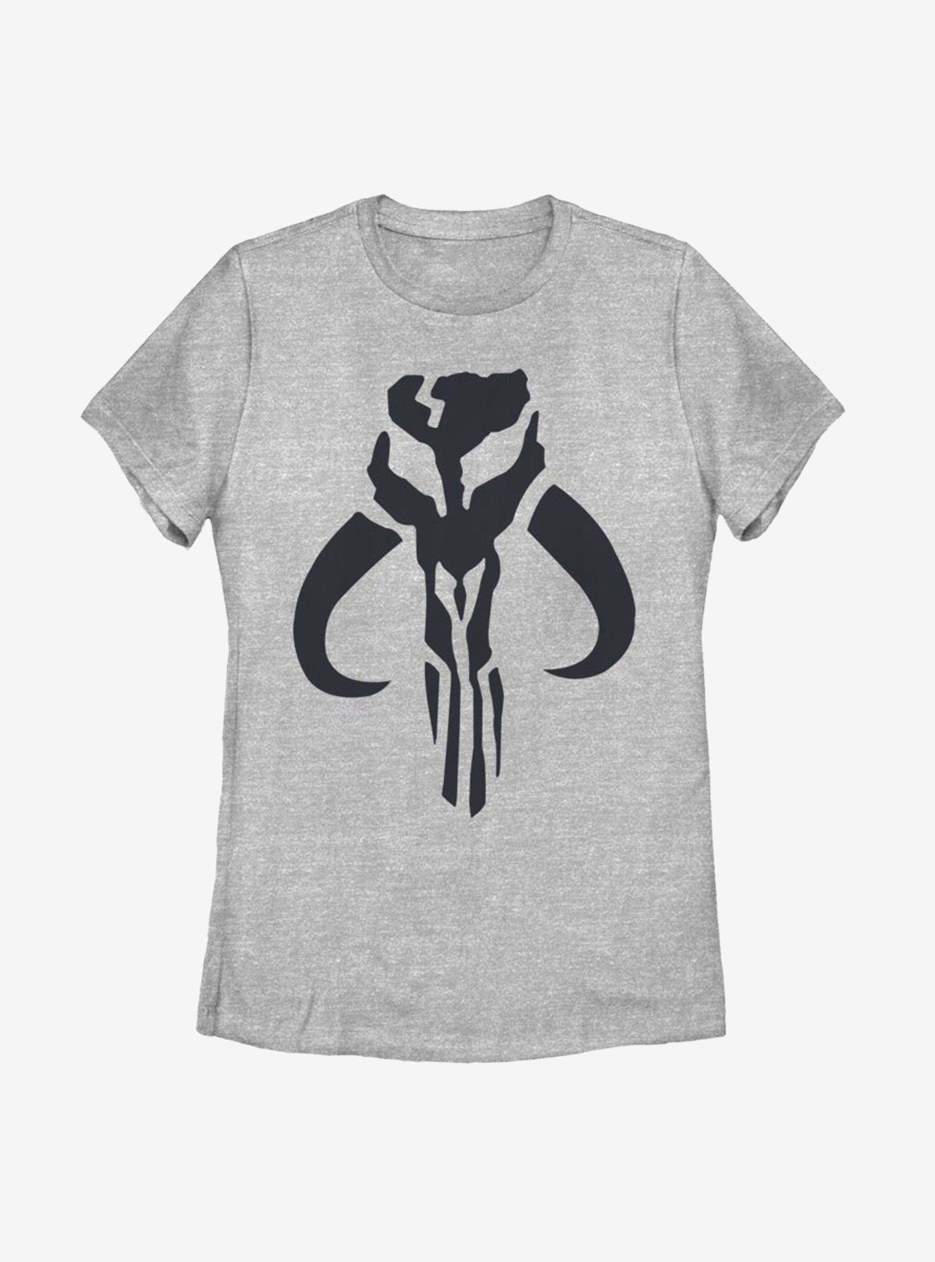 Star Wars The Mandalorian Simple Symbol Womens T-Shirt, ATH HTR, hi-res