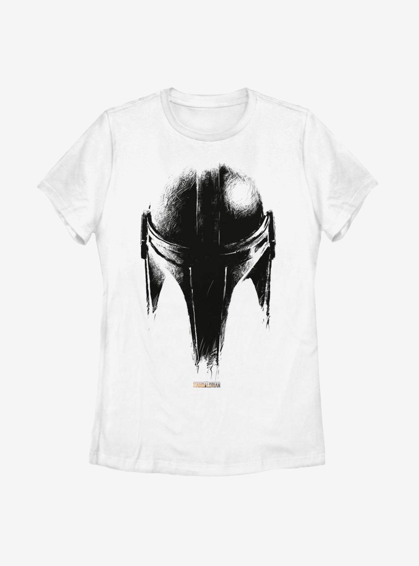 Star Wars The Mandalorian Sketch Helm Womens T-Shirt, , hi-res