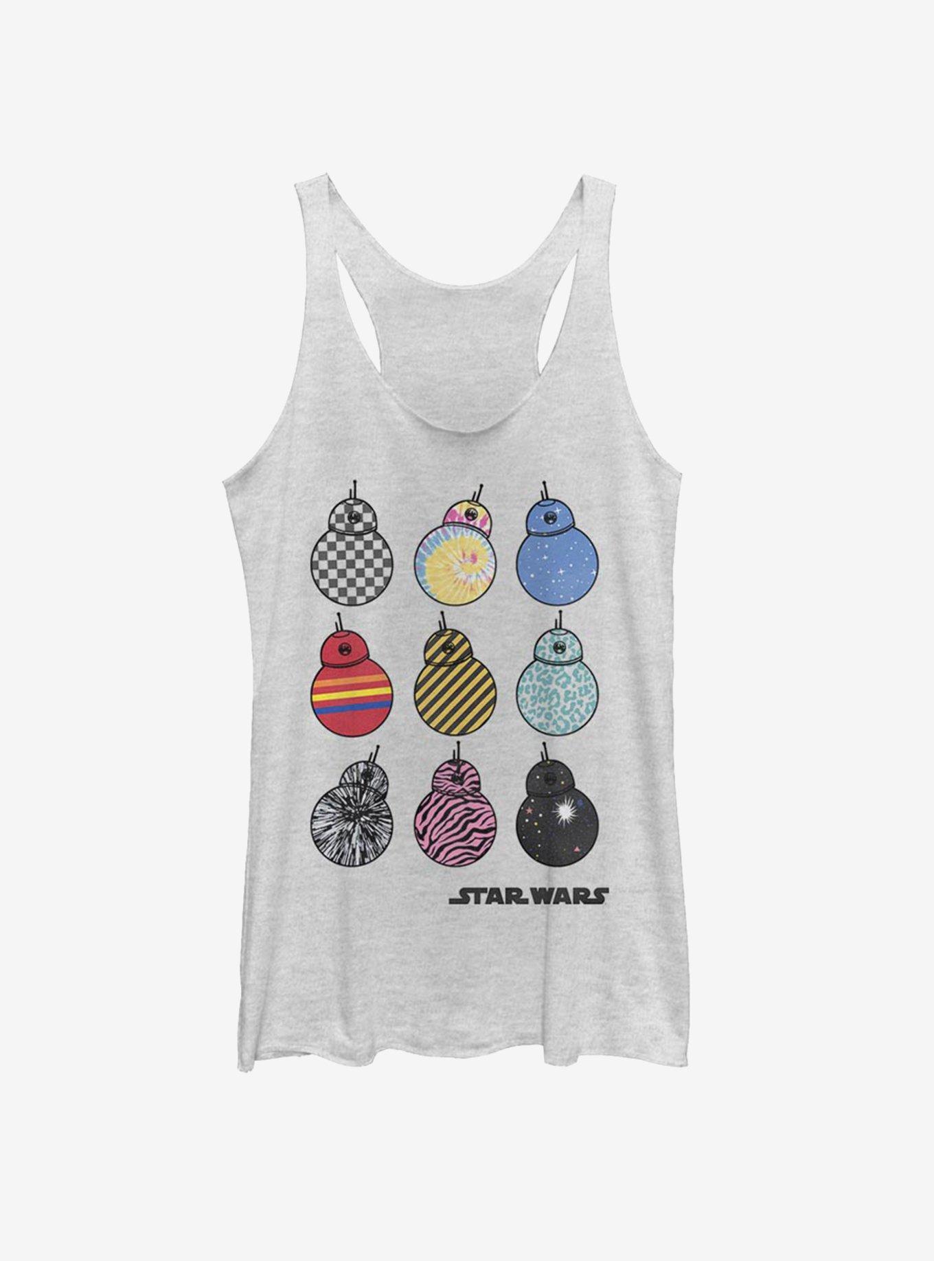 Star Wars Episode IX The Rise Of Skywalker BB8 Womens Tank Top, WHITE HTR, hi-res