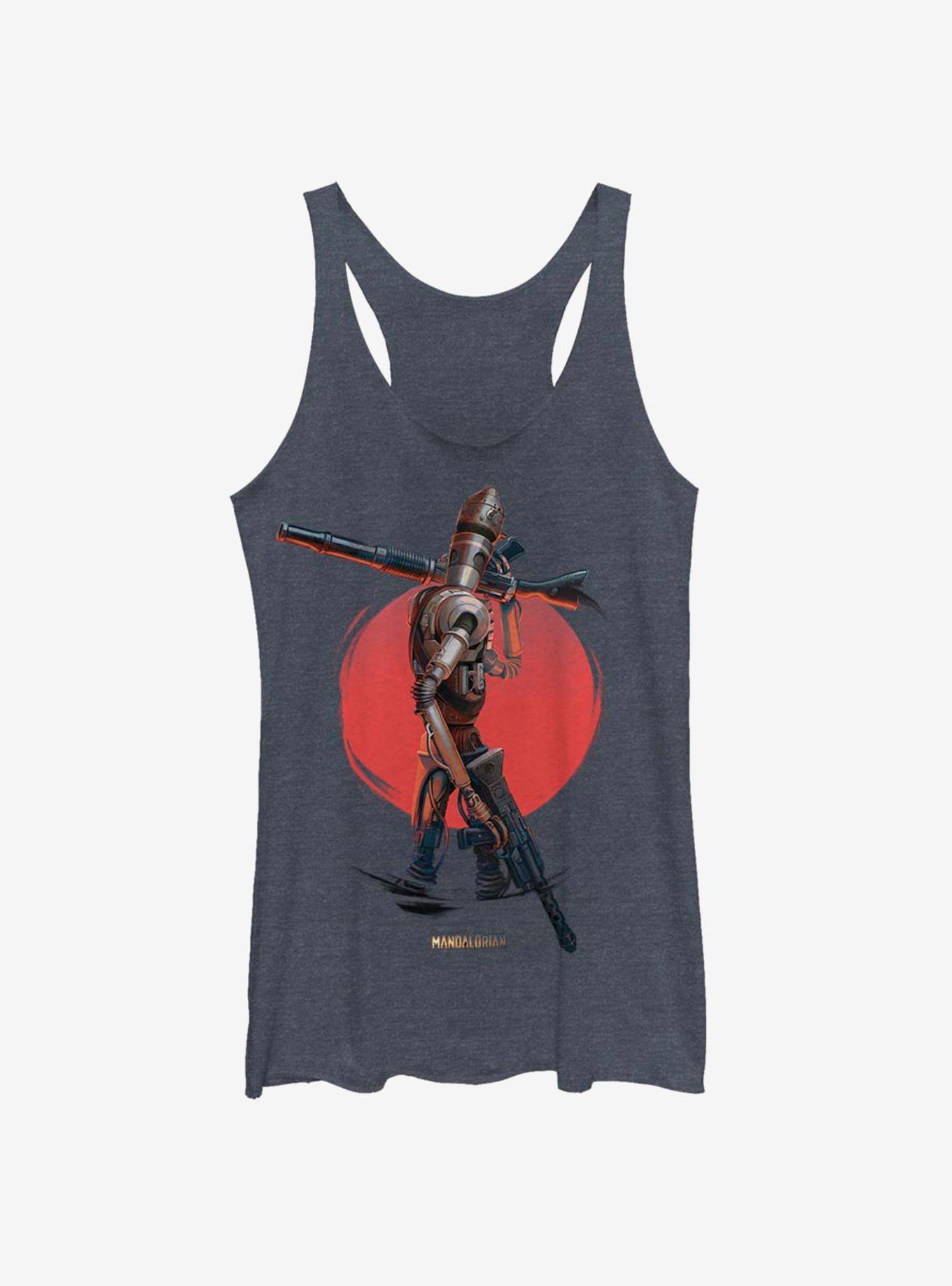Star Wars The Mandalorian IG 11 Womens Tank Top, NAVY HTR, hi-res