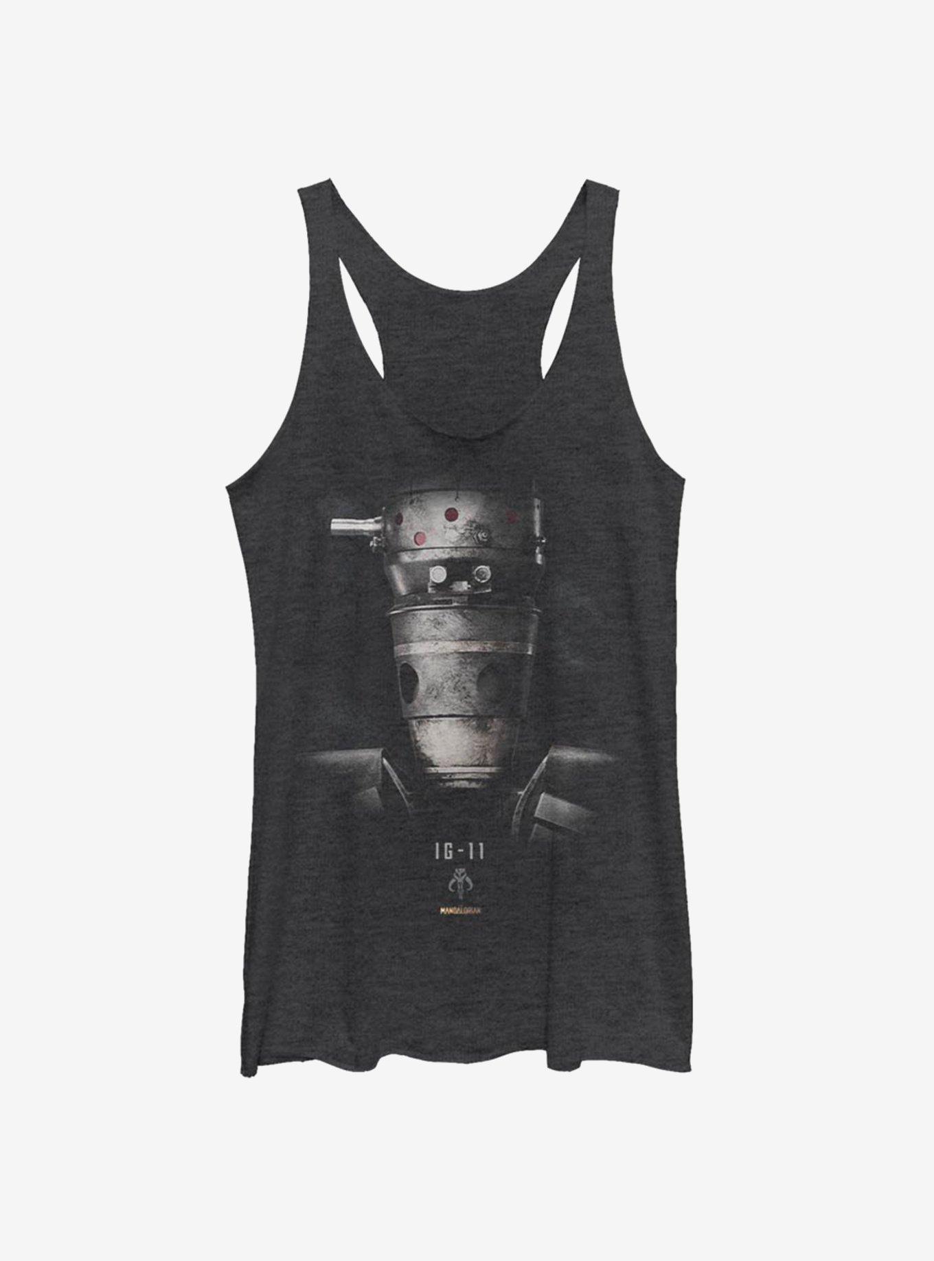 Star Wars The Mandalorian IG Portrait Womens Tank Top, BLK HTR, hi-res