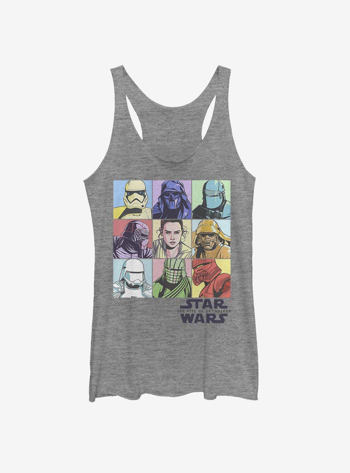 Star Wars Episode IX The Rise Of Skywalker Pastel Rey Boxes Womens Tank Top, , hi-res