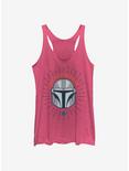 Star Wars The Mandalorian Simple Shield Womens Tank Top, PINK HTR, hi-res
