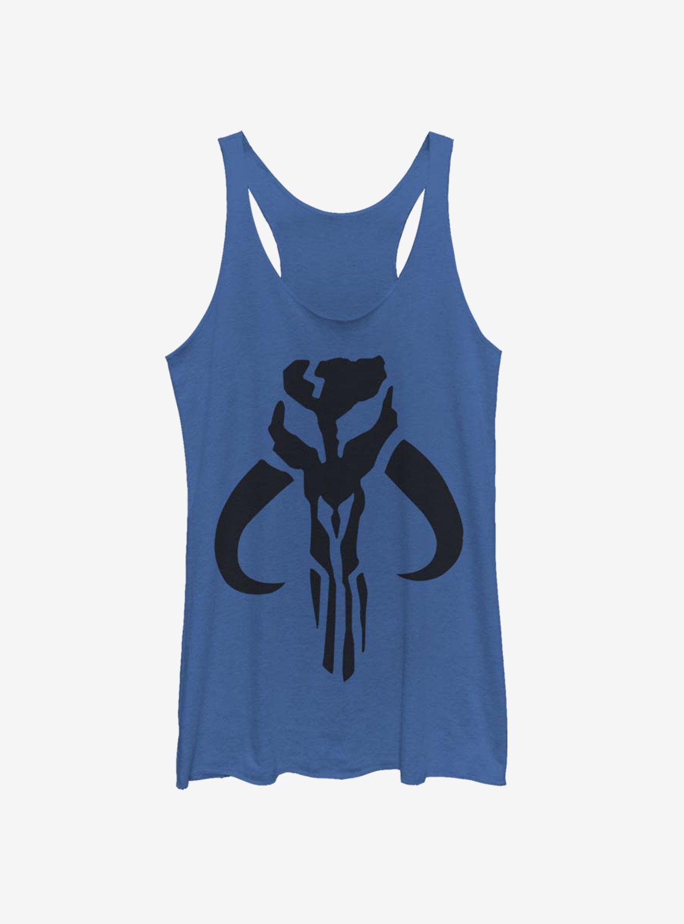 Star Wars The Mandalorian Simple Symbol Womens Tank Top, ROY HTR, hi-res