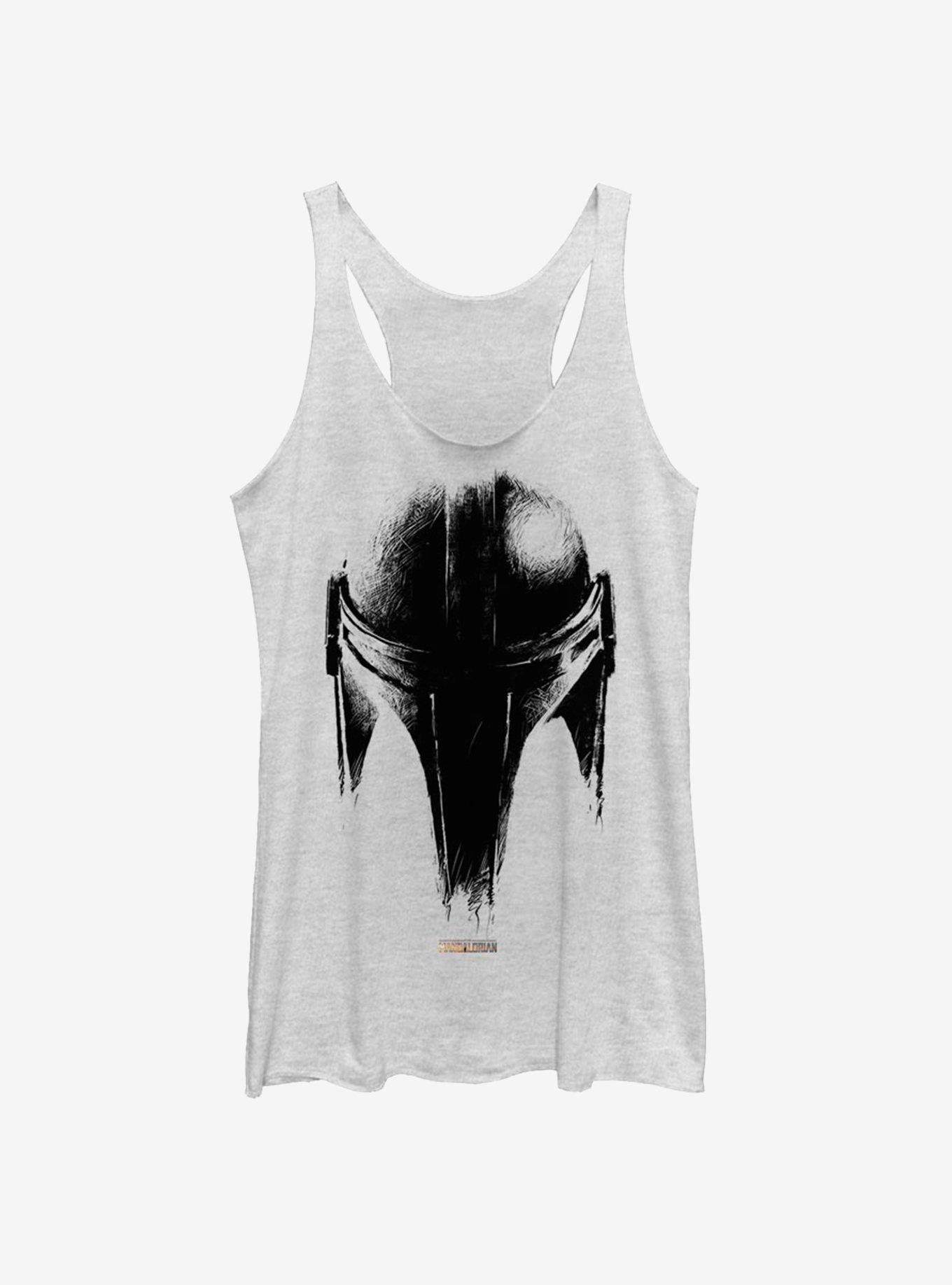 Star Wars The Mandalorian Sketch Helm Womens Tank Top, , hi-res