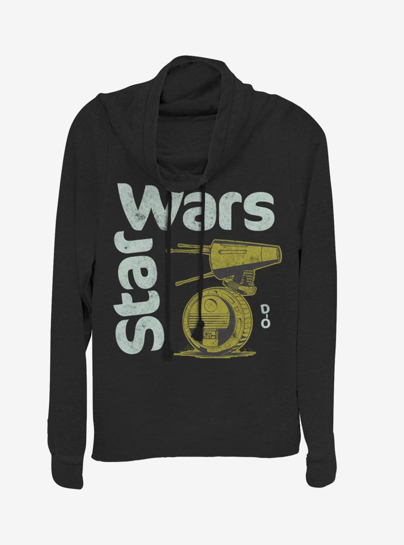 Star Wars Episode IX The Rise Of Skywalker Lil' Droid Cowlneck Long-Sleeve Womens Top, , hi-res