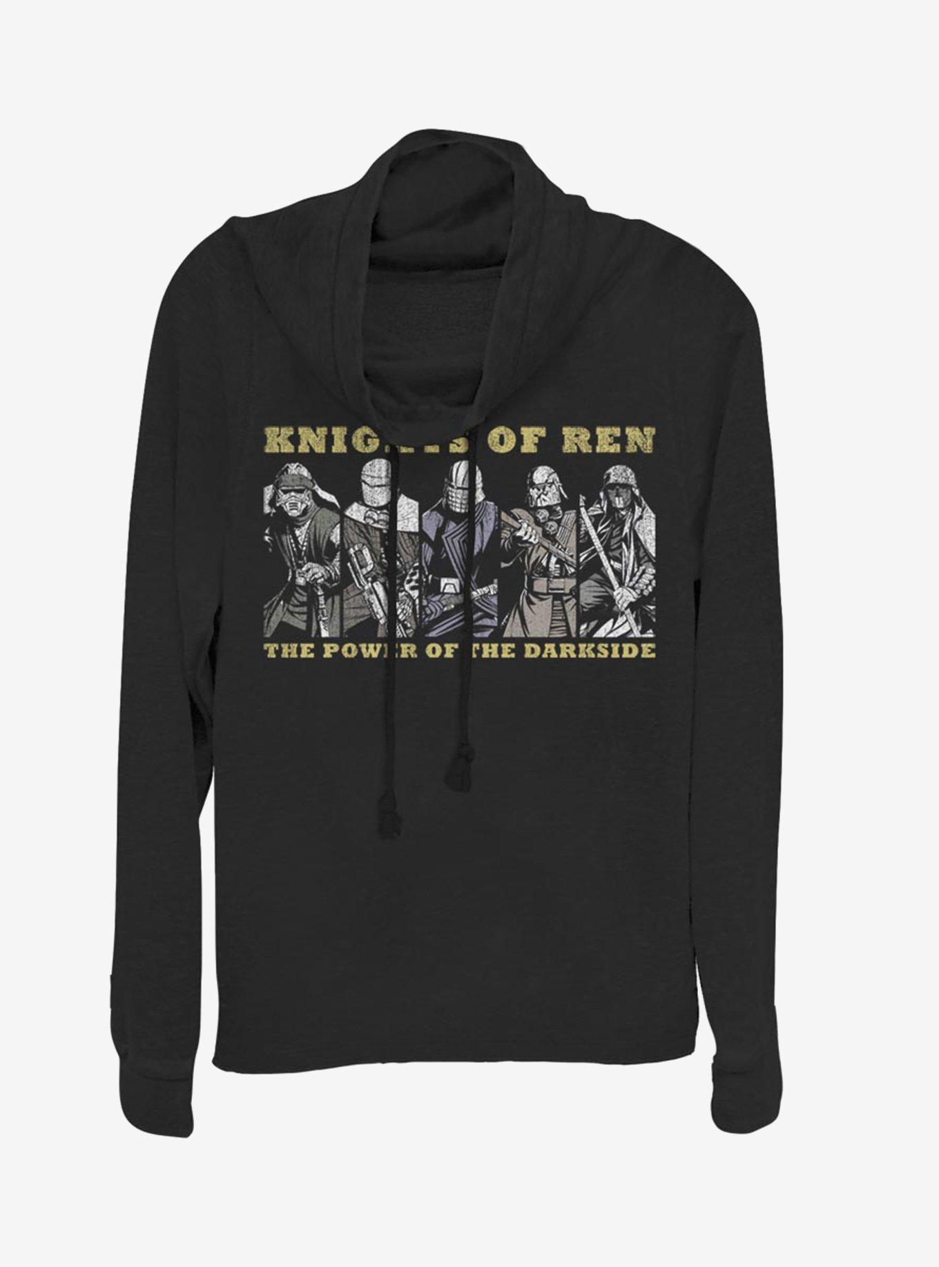 Star Wars Episode IX The Rise Of Skywalker The Power Cowlneck Long-Sleeve Womens Top, BLACK, hi-res