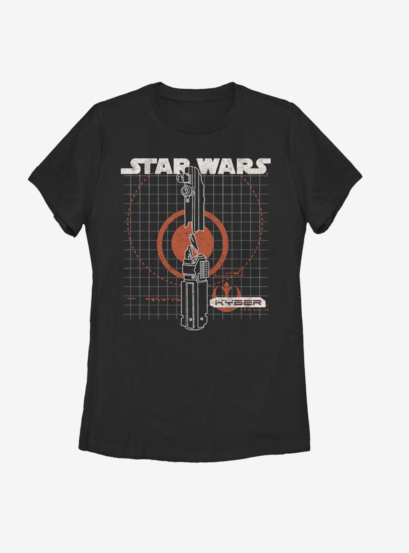 Star Wars Episode IX The Rise Of Skywalker Kyber Crystal Womens T-Shirt, BLACK, hi-res